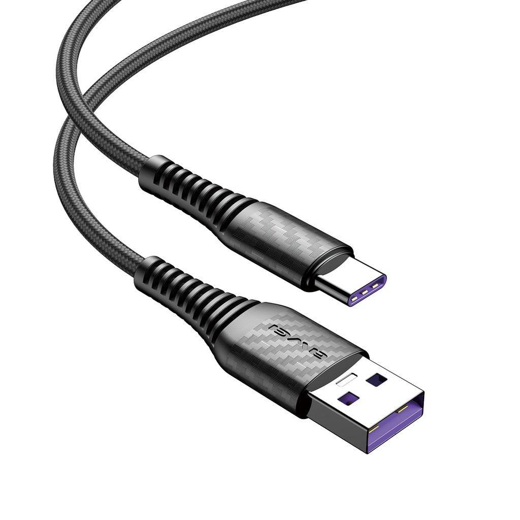 All New AWEI CL-69 SMART FAST USB Type-C Charging Cable 5A, 1m Long ...