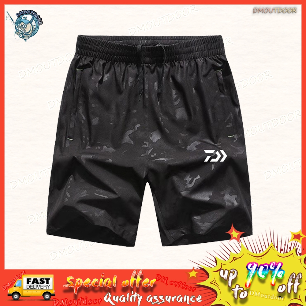 DM】 Camo Fishing Shorts pants Thin shorts Quick Drying Breathable