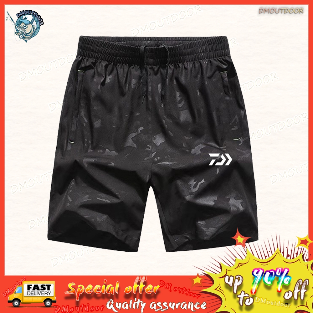 DM Camo Fishing Shorts pants Thin shorts Quick Drying Breathable