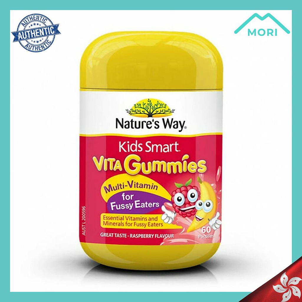 Nature's Way Kids Smart Vita Gummies Multi Vitamin for Fussy Eaters 60 ...