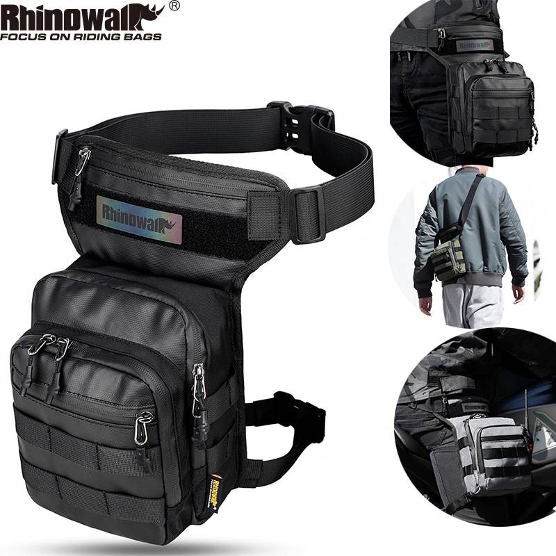 Rhinowalk Tactical Riding Drop Leg Bag Men Motorcycle Leg Bag Hip