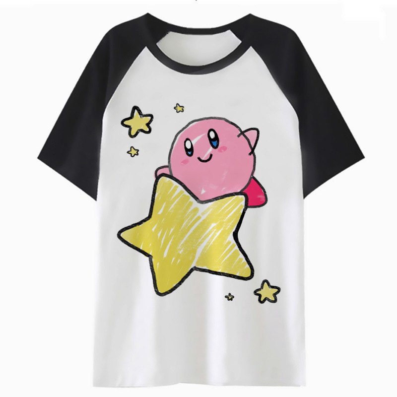 Kirby stars t shirt harajuku men streetwear hop tee clothing tshirt t-shirt mal