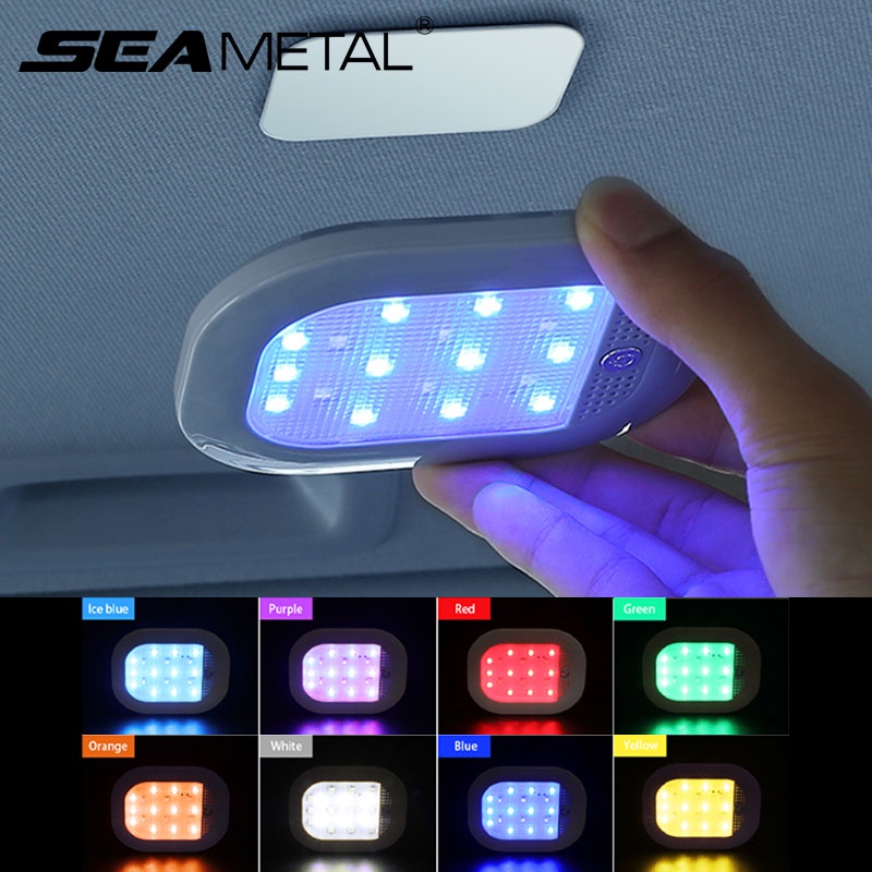 SEAMETAL 8 Colors Car LED Reading Light USB Charge Reading Lamp for ...