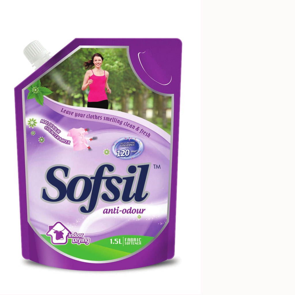 Sofsil Fabric Softener (AntiOdour) Refill 1.5L Shopee Singapore