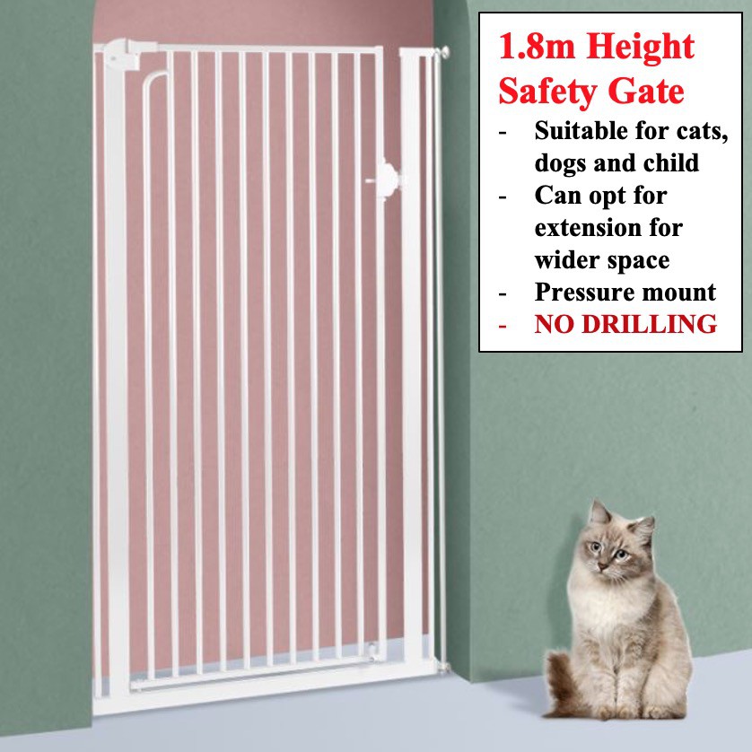 [Tall Safety Gate] Barrier Gate Tall Short Extension Doorway Block Pet