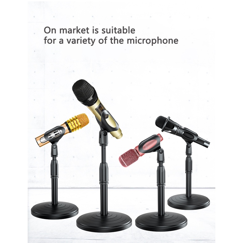 Mini Foldable Desk Microphone Stand Adjustable Microphone Bracket ...