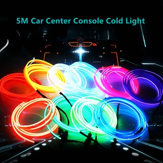 1M/2M/3M/5M Car Interior Led Decorative Lamp EL Wiring Neon Strip For Auto  DIY Flexible Ambient Light USB Party Atmosphere Diode