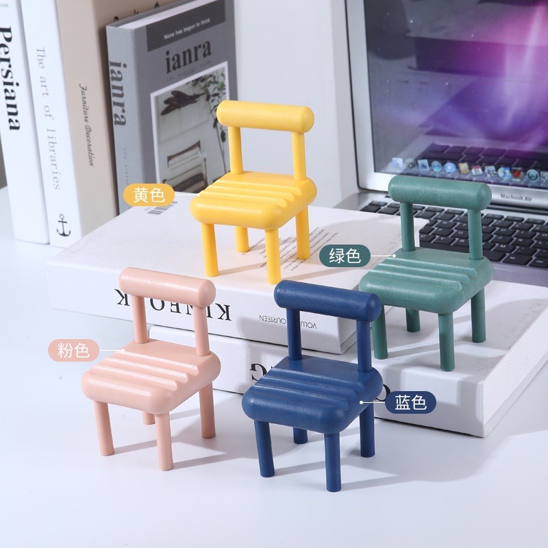 [24h Delivery]Creative Phone Holder Chair Phone Tablet Holder Foldable Multifunctional Phone Stand Gifts