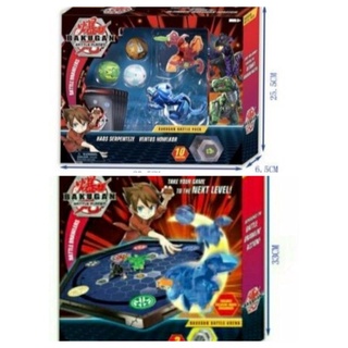 Bakugan Battle Brawlers Battle Arena with 1 new and 2 preowned Bakugan - no  used