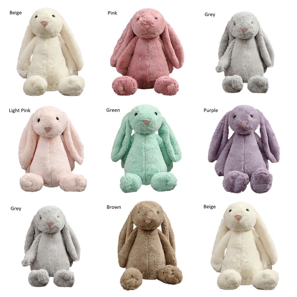 SG In Stock] Cute Bunny Rabbit Soft Plush Toy Stuffed Farm Animals Doll Baby  Kids Christmas Xmas Present Gift