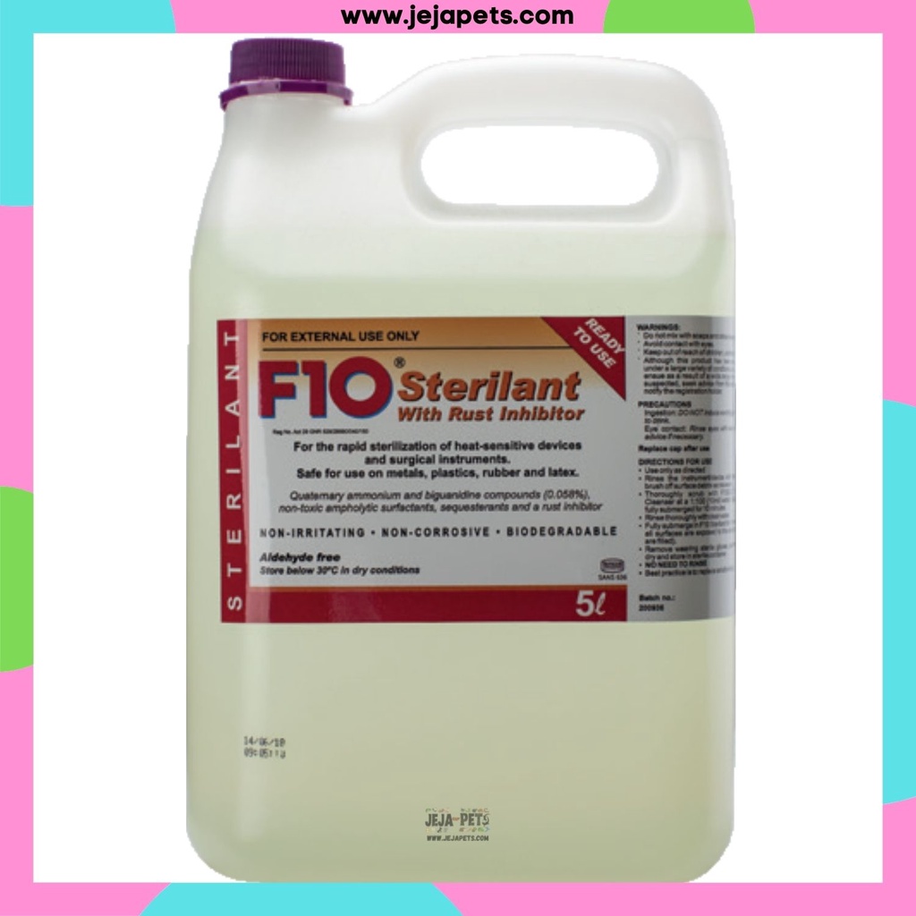 F10 Sterilant with Rust Inhibitor - 5L | Shopee Singapore