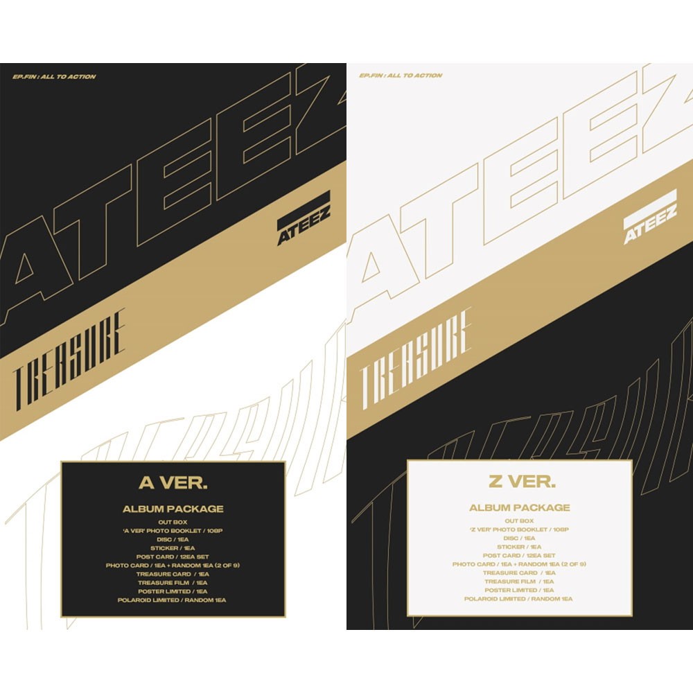 ATEEZ - 1st Album [Treasure EP.FIN : ALL TO ACTION] | Shopee Singapore