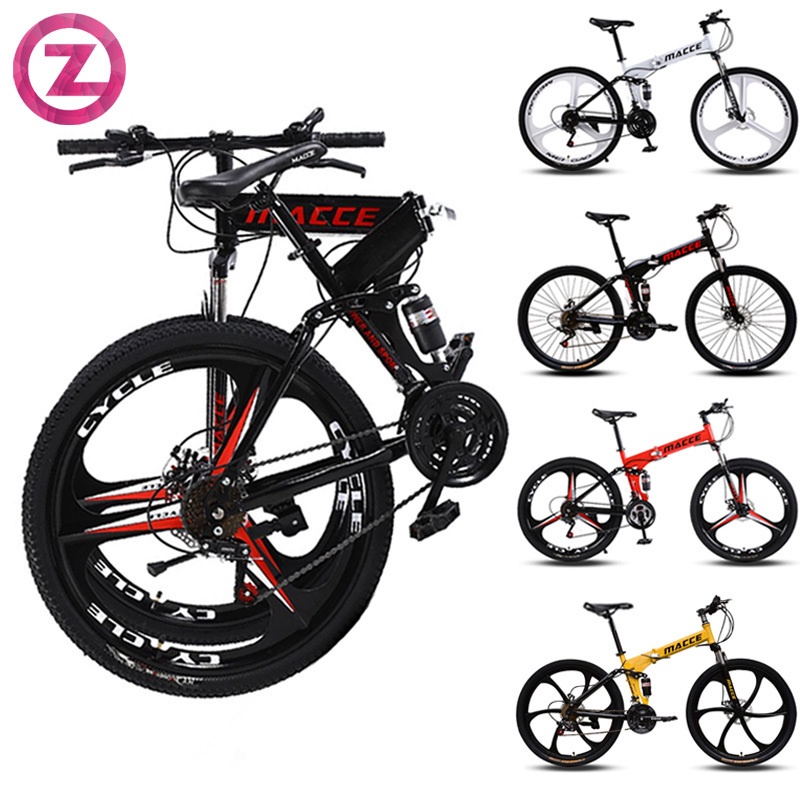 MACCE Foldable Mountain Bike 24 26 Inch Variable Speed Foldable