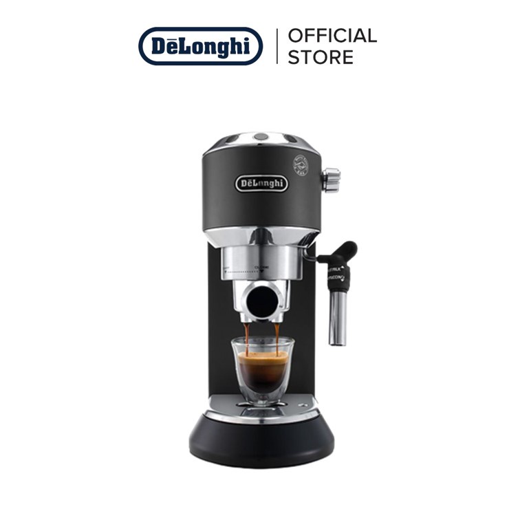 De'Longhi Dedica Style Pump Driven Manual Espresso Machine (Black