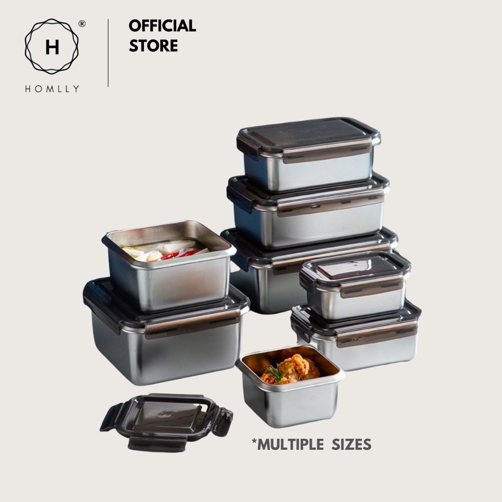 Homlly Tonii BPA Stainless Steel Anti Rust Leak Proof Freezer Food ...