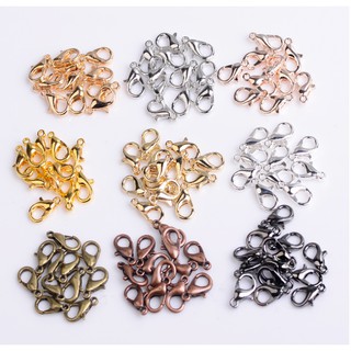 100pcs/lot Metal Lobster Clasps for Bracelets Necklaces Hooks