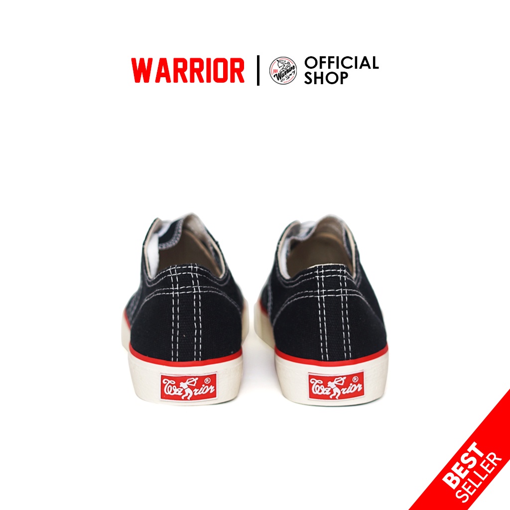 Sepatu Sekolah Warrior Classic Black White LC - Sepatu Sekolah Warior - Gambar 4