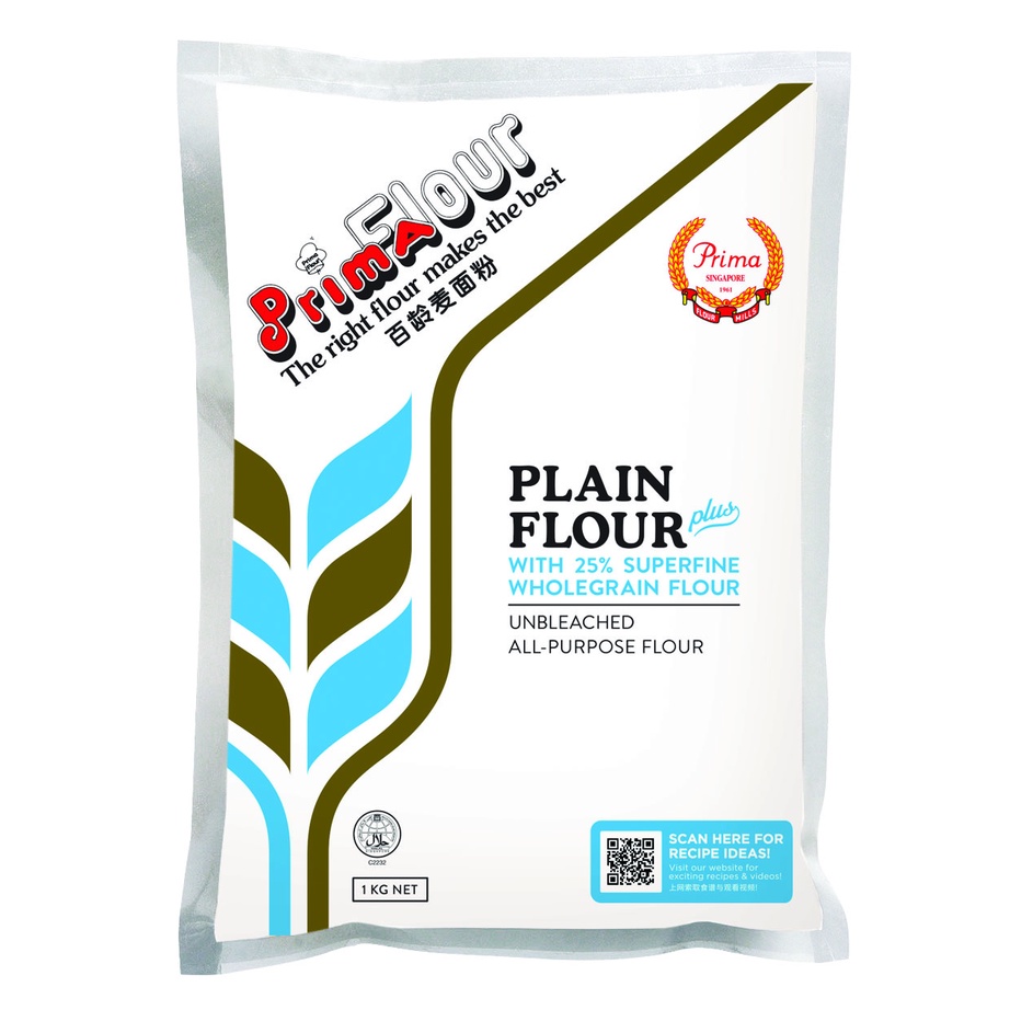 Prima Plain Flour Plus 1Kg -Shcxd | Shopee Singapore