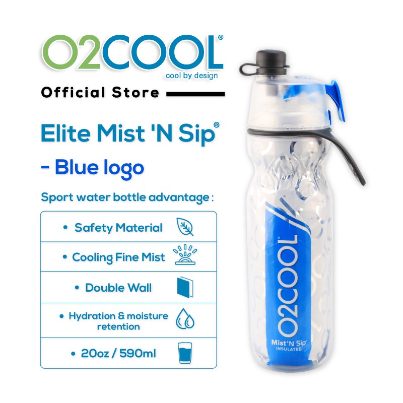[Official Store] O2COOL Elite Mist ‘N Sip Color Logo (20oz / 590ml