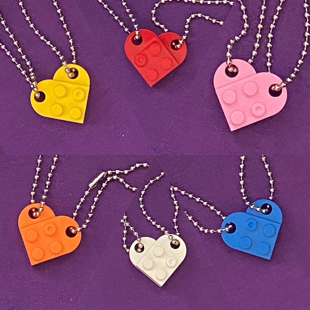 Lego valentine heart necklace hot sale