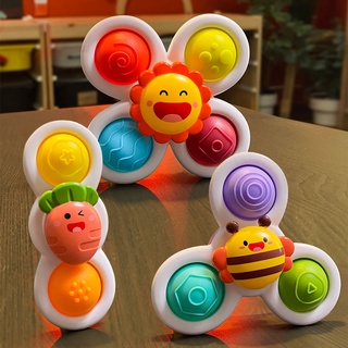 3PCS Baby Toy Spin Sucker Spinning Top Spinner Toy Baby Adult Kids Funny  Toys Classic Gyroscope Children Birthday Gift Bath Toys