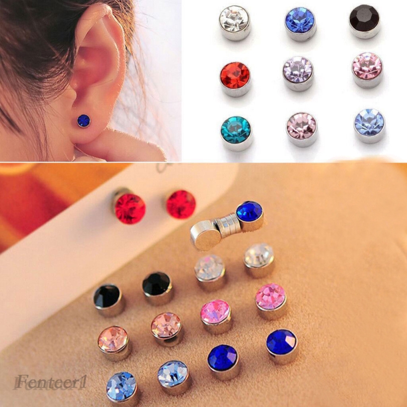 Crystal 2024 magnetic earrings