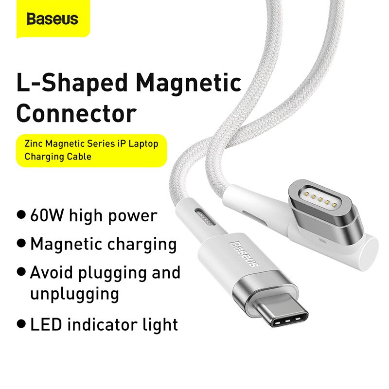Baseus Lshaped elbow USB C Cable 60W Laptop USB Type C Cable