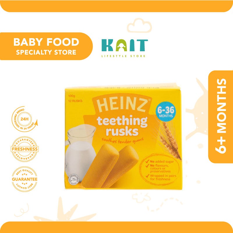HEINZ Teething Rusks (100g) | Shopee Singapore