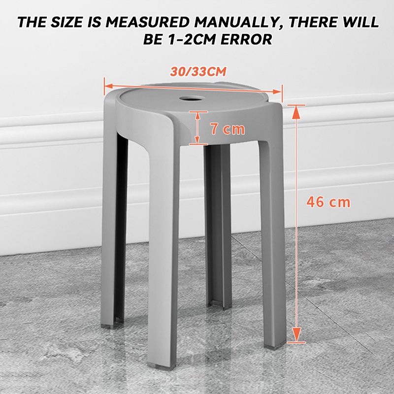 Upgraded Plastic Chair Stool Stackable Designer Modern Plastic Stool ...