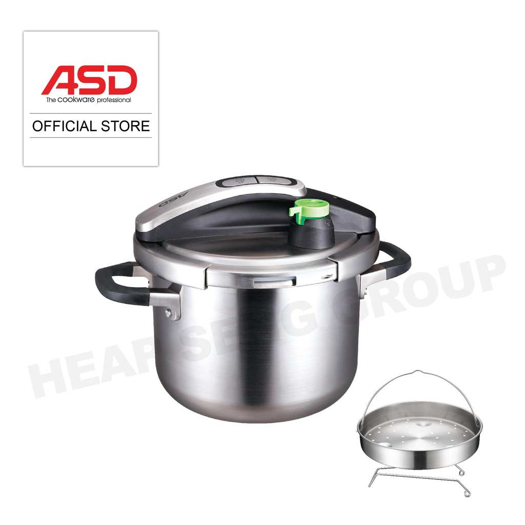 ASD 6L 3 Ply Stainless Steel Pressure Cooker HP6002PC Shopee Singapore