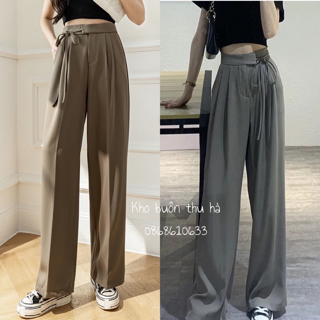 Women's Korean High Waist Wide Leg Culottes Plain Premium RUBY Full ...