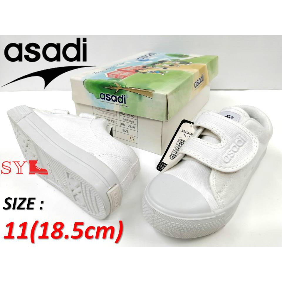 asadi Kid 1 Strap White School Shoe AS 3 1515 Shopee Singapore