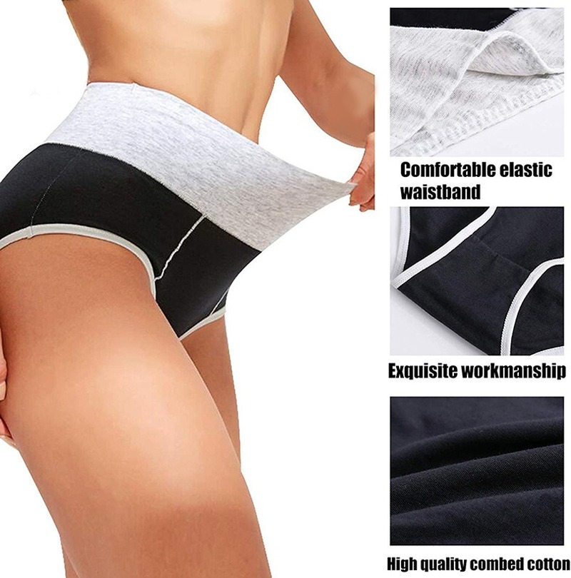 Cheap LANGSHA Large Size M-5XL High Waist Women's Underwear