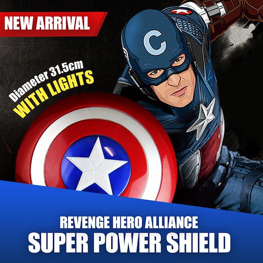 ★IMP HOUSE★[Kids Toy] Marvel Avengers Captain America Shield (with lights)