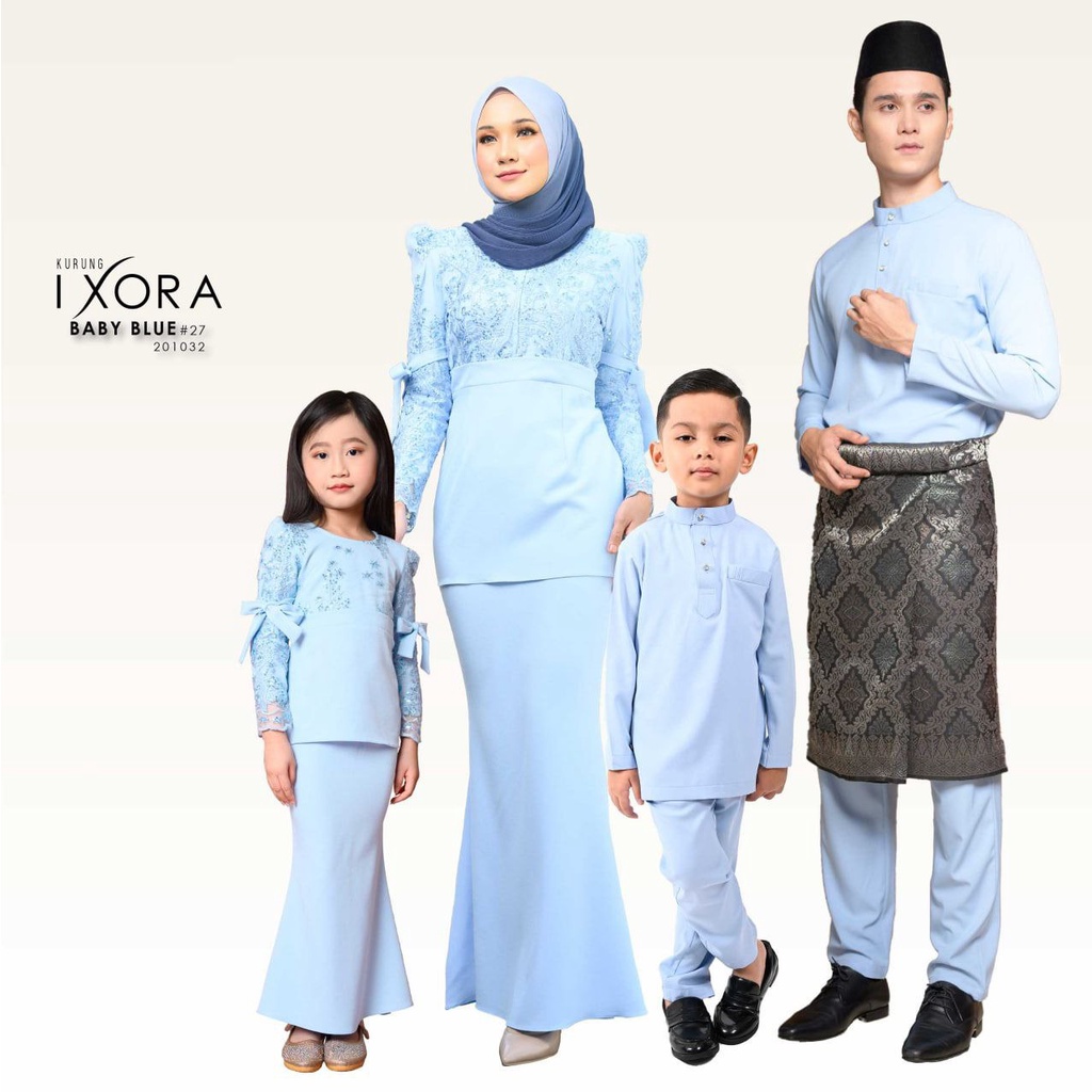 Baju Raya 2024 | IXORA | Sedondon Family Baju Melayu Baju Kurung ...