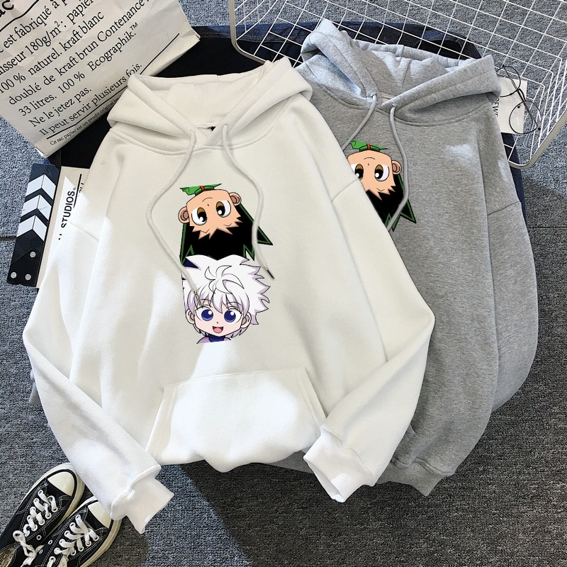 Killua-GON FREECSS Hunter X Hunter Hoodies Hooded Top Women Sweatshirt  Long-sleeved Anime Autumn Casual Hooded Streetwear | Shopee Singapore