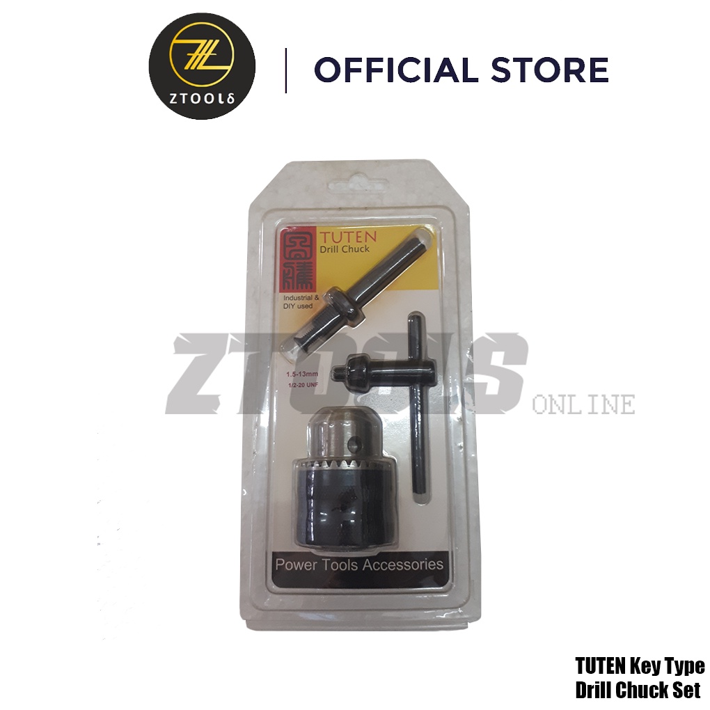 Three Jaw Clip Key Type Drill Chuck, 8mm / 0.3in Drill Chuck
