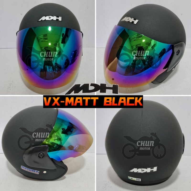 MDH VX HELMET with Visor Tinted [SAME DESIGN SWAN / XDOT / INDEX] BUY 1
