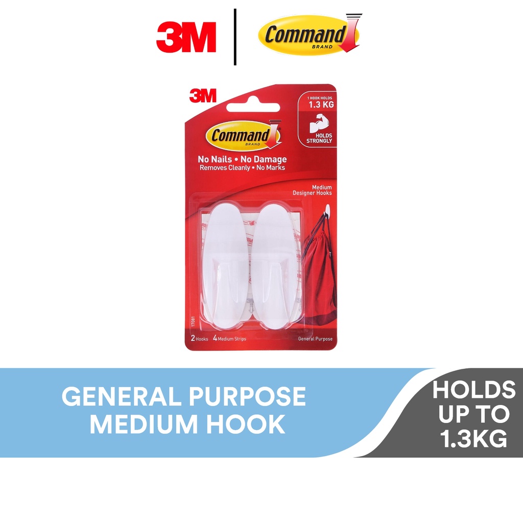 Command Designer Hooks, General Purpose, Medium - 2 hooks