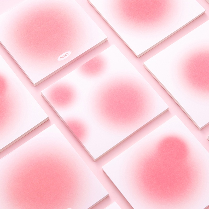 50 Sheets Gradient Pink Series Sticky Notes Student Portable Memo Pad ...