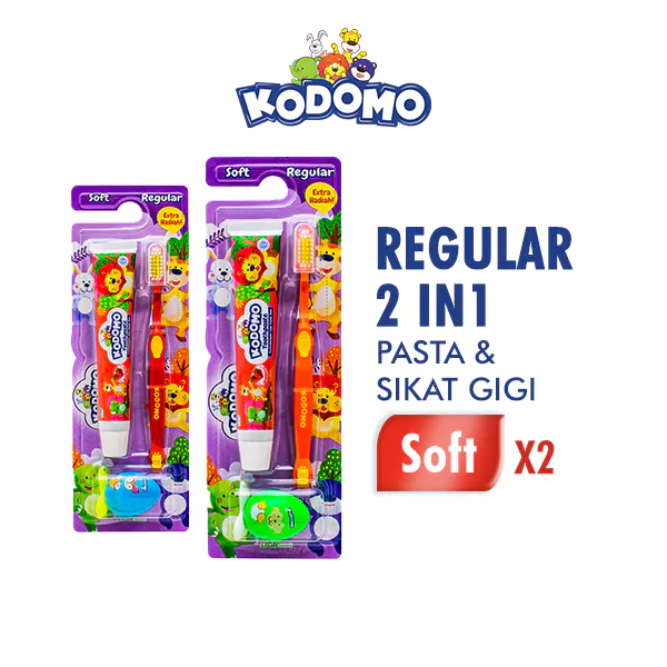 Kodomo Sikat Gigi Reguler 2 In 1 x2