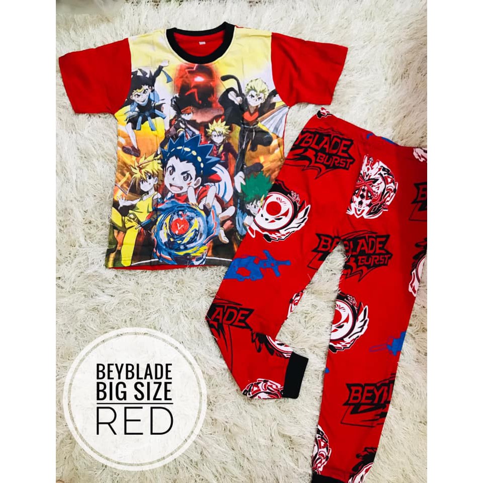 Pyjamas Beyblade Big 7-10y | Shopee Singapore