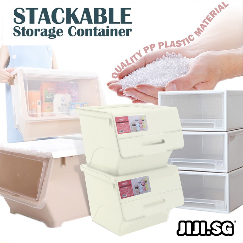 (JIJI SG) Stackable Storage Box TAKA SAMLA VISBY Chest Drawer Plastic Container Home