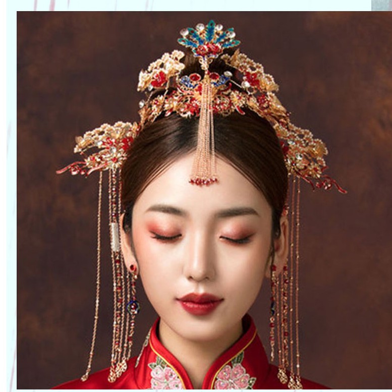 Ancient Empress Wedding Phoenix Crown Set
