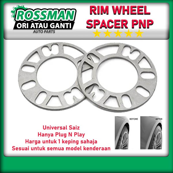 Wheel Rim Fitment Spacer 5mm 7mm 8mm (1pc) | Shopee Singapore