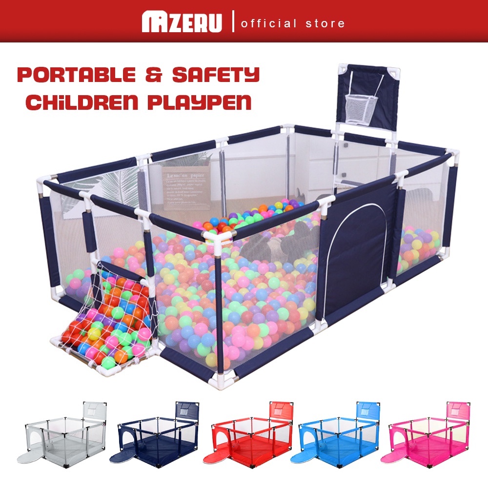 Mazeru - VISION Baby Kids Safety Playpen Play fence Red & Blue ...