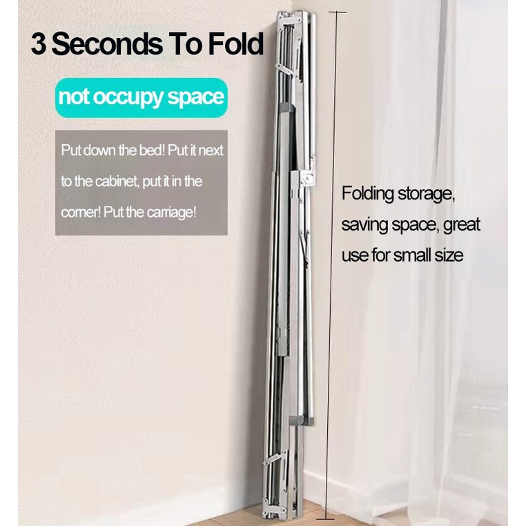 【SG Ready Stock】Foldable Clothes Drying Rack Stretchable Floor Stand ...