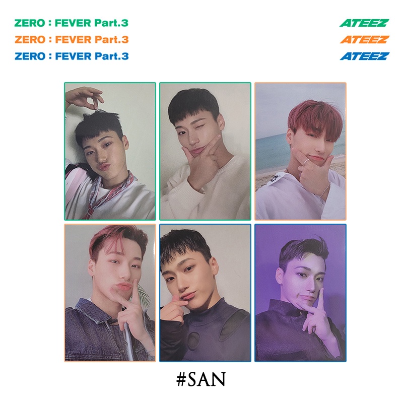 ATEEZ サン トレカ zero fever pt.3 kpopstore ATEEZ 7th Mini Album - ZERO FEVER Part.3 [SAN PHOTOCARD] | Shopee