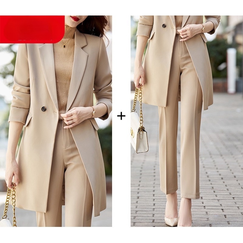 Womens suit sleeve on sale length