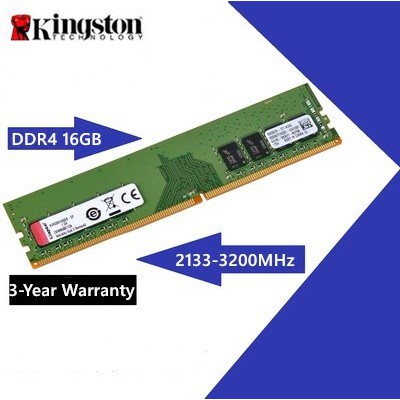 Ready stock Kingston 32GB 16GBX2 DDR4 2133 2400 2666 3200 MHZ